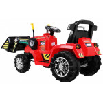 Elektrický traktor na batérie - červený